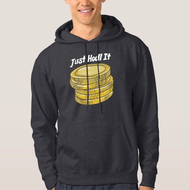 HODL IT Cryptocurrency-flagga Hoodie (Framsida)