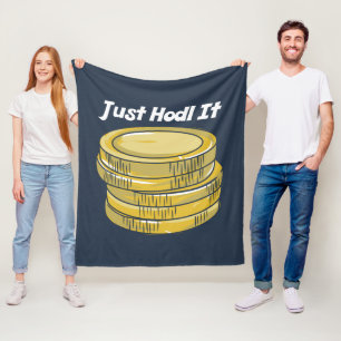 HODL It Cryptocurrency Gag Polo Fleecefilt