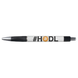 #HODL med det Bitcoin symbolet skrivar