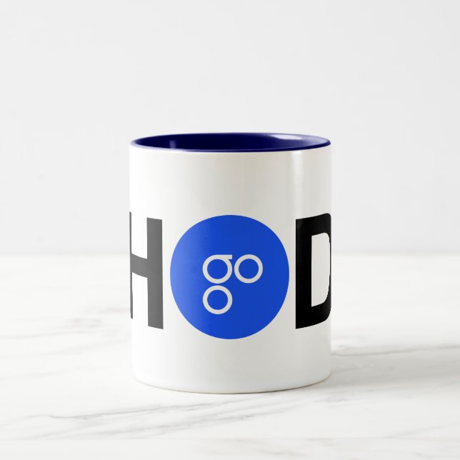 #HODL OmiseGO Två-Tonar muggen Två-Tonad Mugg (Center)
