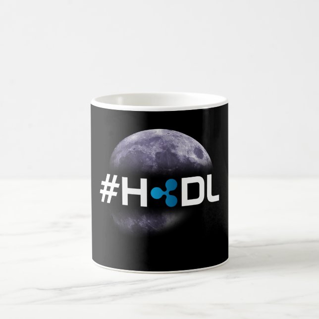 #HODL skvalpar till månesvartmuggen Kaffemugg (Center)