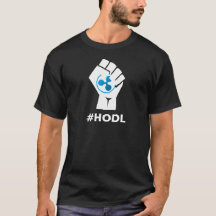 HODL skvalpar XRP-logotypen: Vit