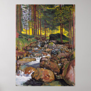 Hodler - Forest With Mountain Stream 1902 Poster