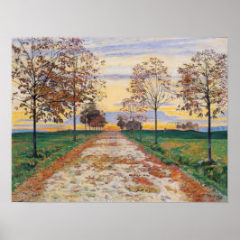 Hodler - höstkväll 1892 poster