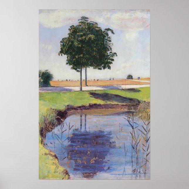 Hodler - Kastanjeträden 1889 Poster (Framsidan)