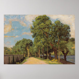 Hodler - Landskap vid knutpunkten i Genève 1878 Poster