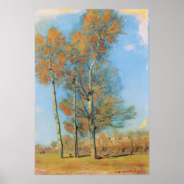 Hodler - Liggande nära Madrid 1878 Poster (Framsidan)