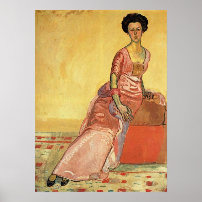Hodler - Porträtt vid Gertrud Muller Poster (Framsidan)