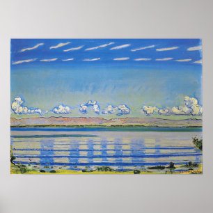 Hodler - Rytmiskt liggande på Sjö Genève 1908 Poster