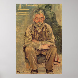 Hodler - Sitta Bartiger Man 1884 Poster