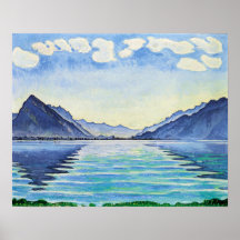 Hodler - Sjö Thun Symmetrisk reflektion 1905