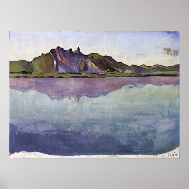 Hodler - Thun Stockhorn Kette 1910 Poster (Framsidan)