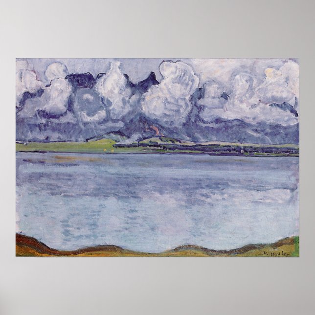 Hodler - Thun Stockhorn Kette in Clouds 1912 Poster (Framsidan)