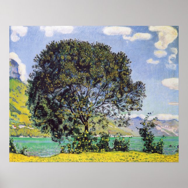 Hodler - Träd vid Brienzersee 1906 Poster (Framsidan)
