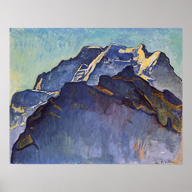 Hodler - Virgo Massif And Black Monk 1911 Poster (Framsidan)