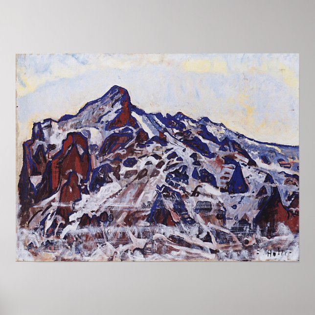 Hodler - Wetterhorn 1912 Poster (Framsidan)