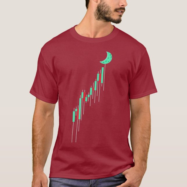Hodlkrypto Lagrar-diagram till Måne T Shirt (Framsida)