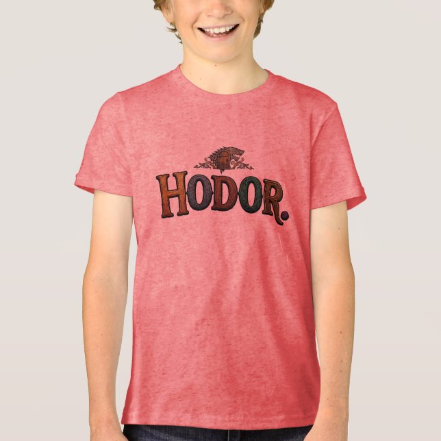 Hodor. Rolig Minimal Citat T-Shirt (Framsida)