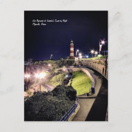 Hoe Approach and Smeaton's Torn by Night Vykort