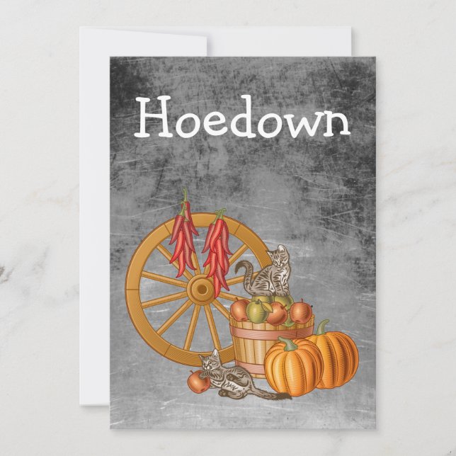Hoedown Inbjudningar (Framsida)
