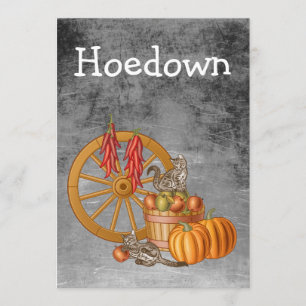 Hoedown Inbjudningar