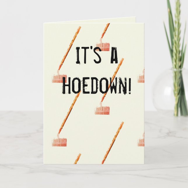 Hoedown Throwdown Party-inbjudningskort Inbjudan (Framsida)