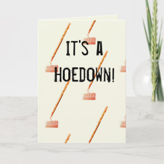 Hoedown Throwdown Party-inbjudningskort Inbjudan