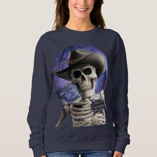 HoeDown Throwdown Skeleton Showdown, T Shirt (Framsida)