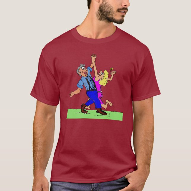 Hoen besegrar kvadrerar dansare t shirt (Framsida)