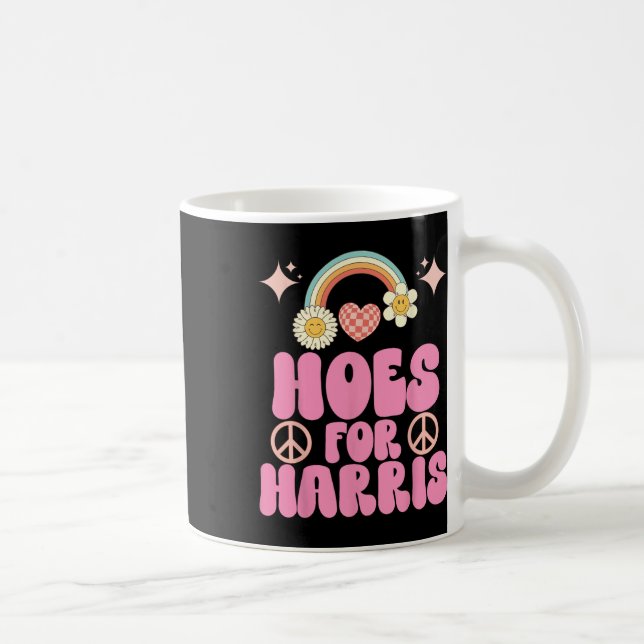 Hoes for Harris Funny Kamala Voter 2024 Wheimer Hu Kaffemugg (Höger)