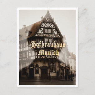Hofbrauhaus München Tyskland Öl Turist Resa Vykort
