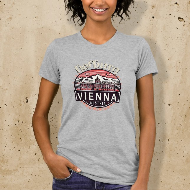 Hofburg i cirklar: Womens Slim Passit T Shirt (Skapare uppladdad)