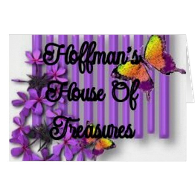 Hoffmans stearinljus hälsningskort (Framsidan Horizontal)