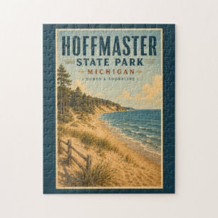 Hoffmaster State Park Michigan Illustration Resa Pussel