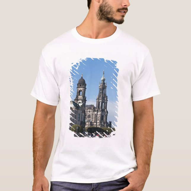 Hofkirche (Domkyrkan) Dresden Tee Shirt (Framsida)