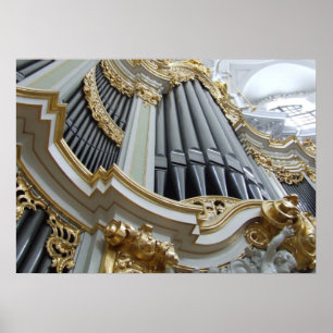 Hofkirche Tyskland Pipe Organ Poster