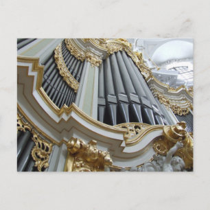 Hofkirche Tyskland Pipe Organ Vykort