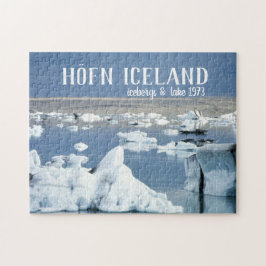 Höfn Island Icebergs & Sjö Blue Ice Glacier Pussel