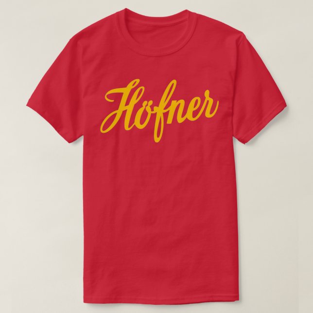 Hofner 1 t shirt (Design framsida)