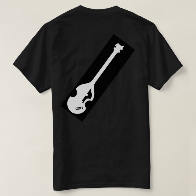 Hofner beklär den bas- spelare tillbaka t shirt (Design baksida)