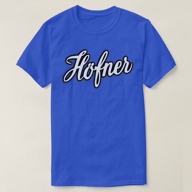 Hofner   White  T Shirt (Design framsida)