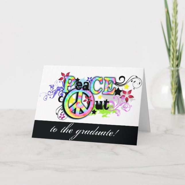 Höft och Groovy fred UT Kort (Framsida)