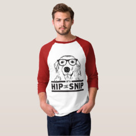 Höft som klipp vovvemanar 3/4 utslagsplats för t-shirt