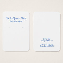 Höftblått avläsnings- eller judiskt Visning-kort Visitkort