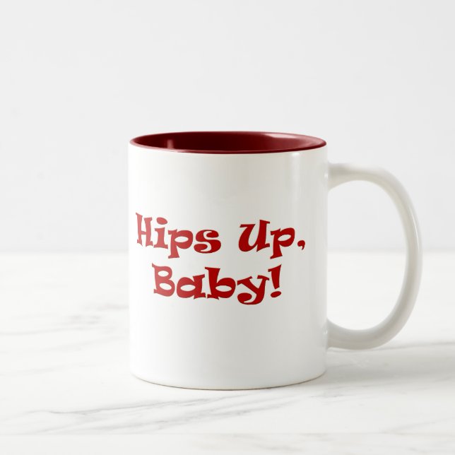 Höfter upp, baby! Två-Tonad mugg (Höger)