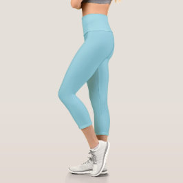 höftformade, tajta turkosa leggings