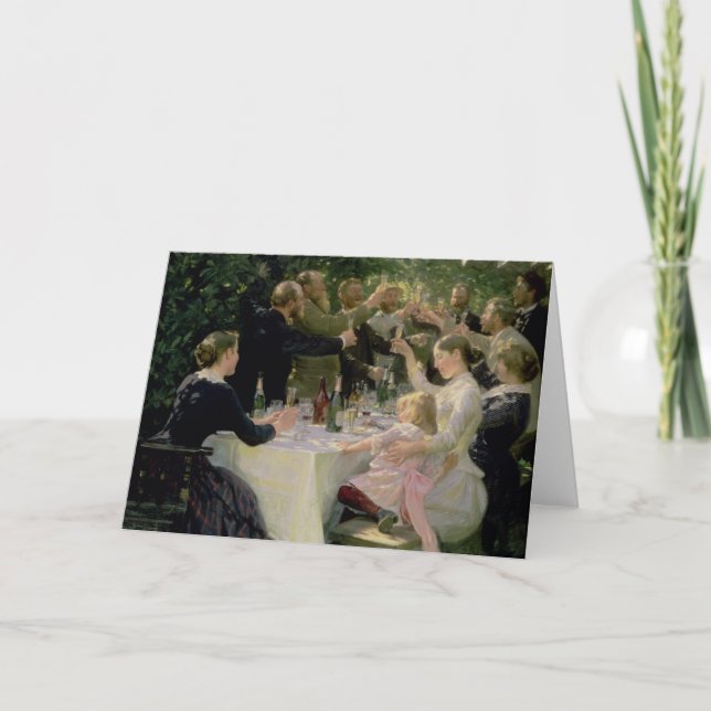 Höfthöft Hurrah! Konstnärers party på Skagen, 1888 Kort (Framsida)