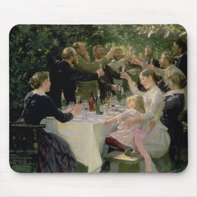 Höfthöft Hurrah! Konstnärers party på Skagen, 1888 Musmatta (Framsidan)