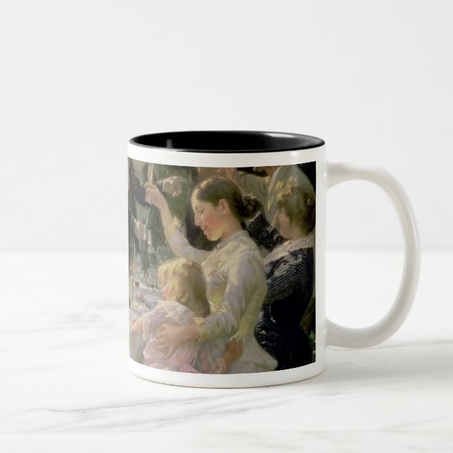 Höfthöft Hurrah! Konstnärers party på Skagen, 1888 Två-Tonad Mugg (Höger)