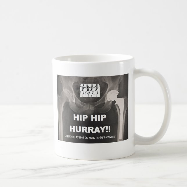 Höfthöft Hurray - Contrats på höftkirurgi Kaffemugg (Höger)